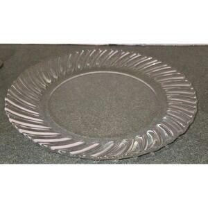 SET OF 4 CORNING VITRO SENSATION 9  7/8" CLEAR GLASS DINNER PLATES MORE AVAILABL